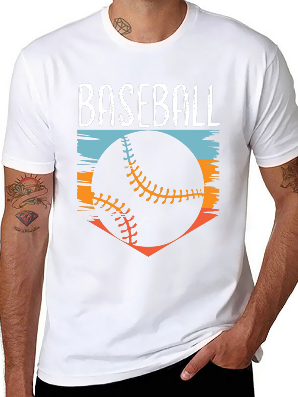 Baseball Graphic Tee - Black