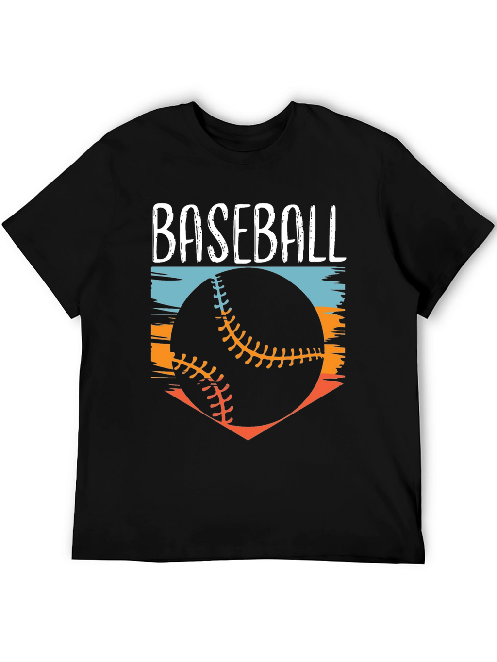Baseball Graphic Tee - Black