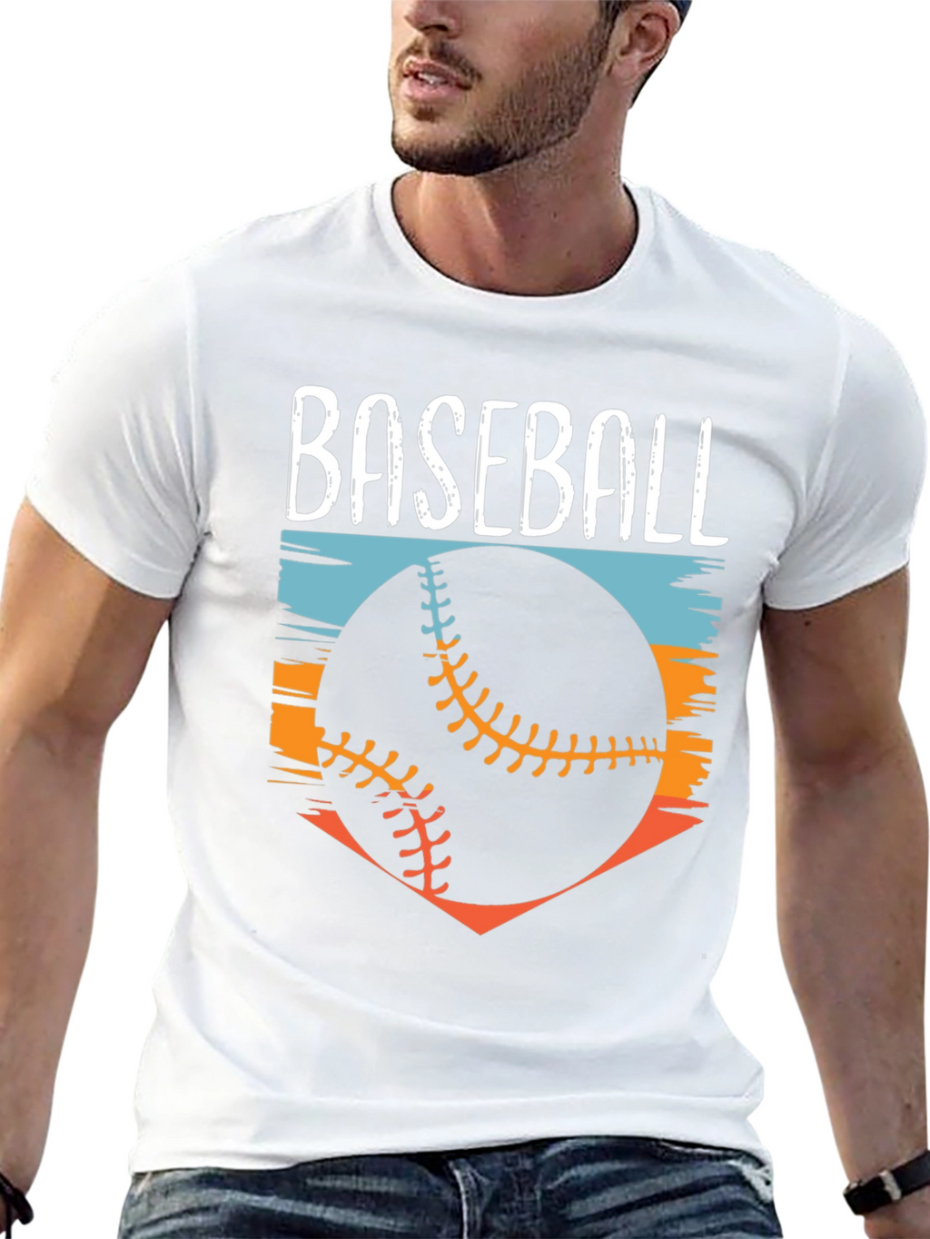 Baseball Graphic Tee - Black