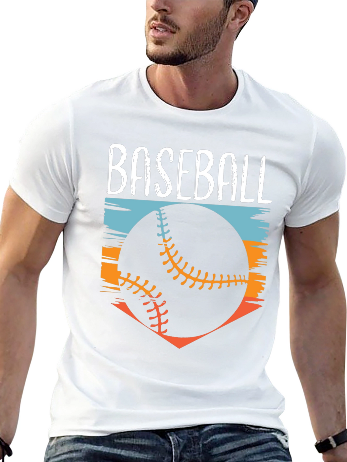 Baseball Graphic Tee - Black