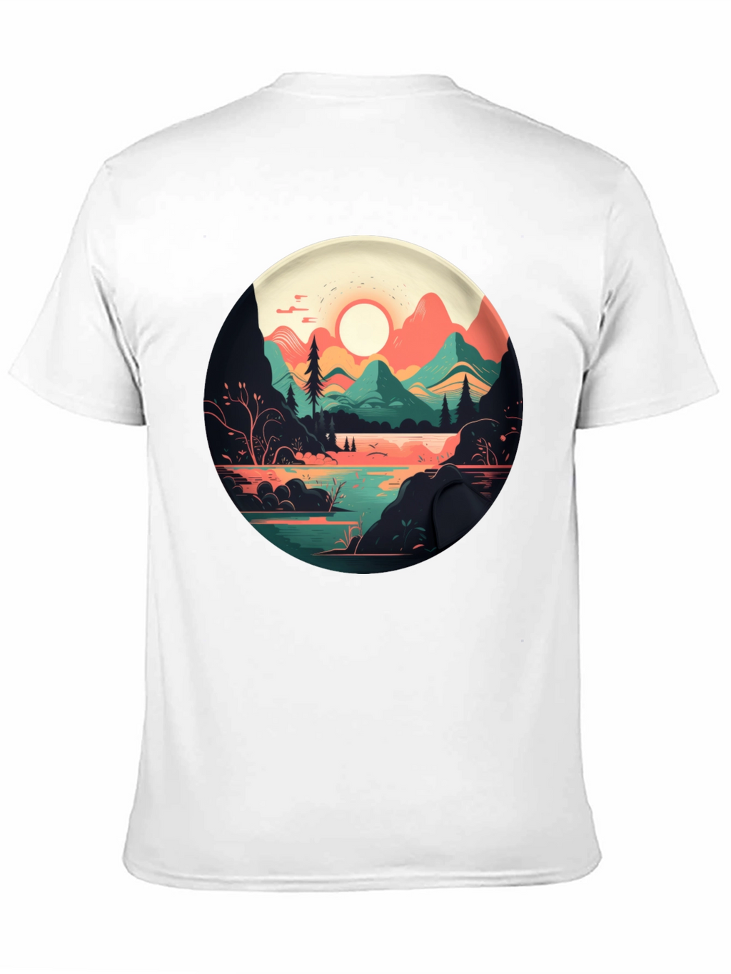 Mountain Lake T-Shirt - Nature Graphic Tee