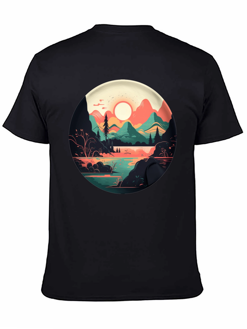 Mountain Lake T-Shirt - Nature Graphic Tee