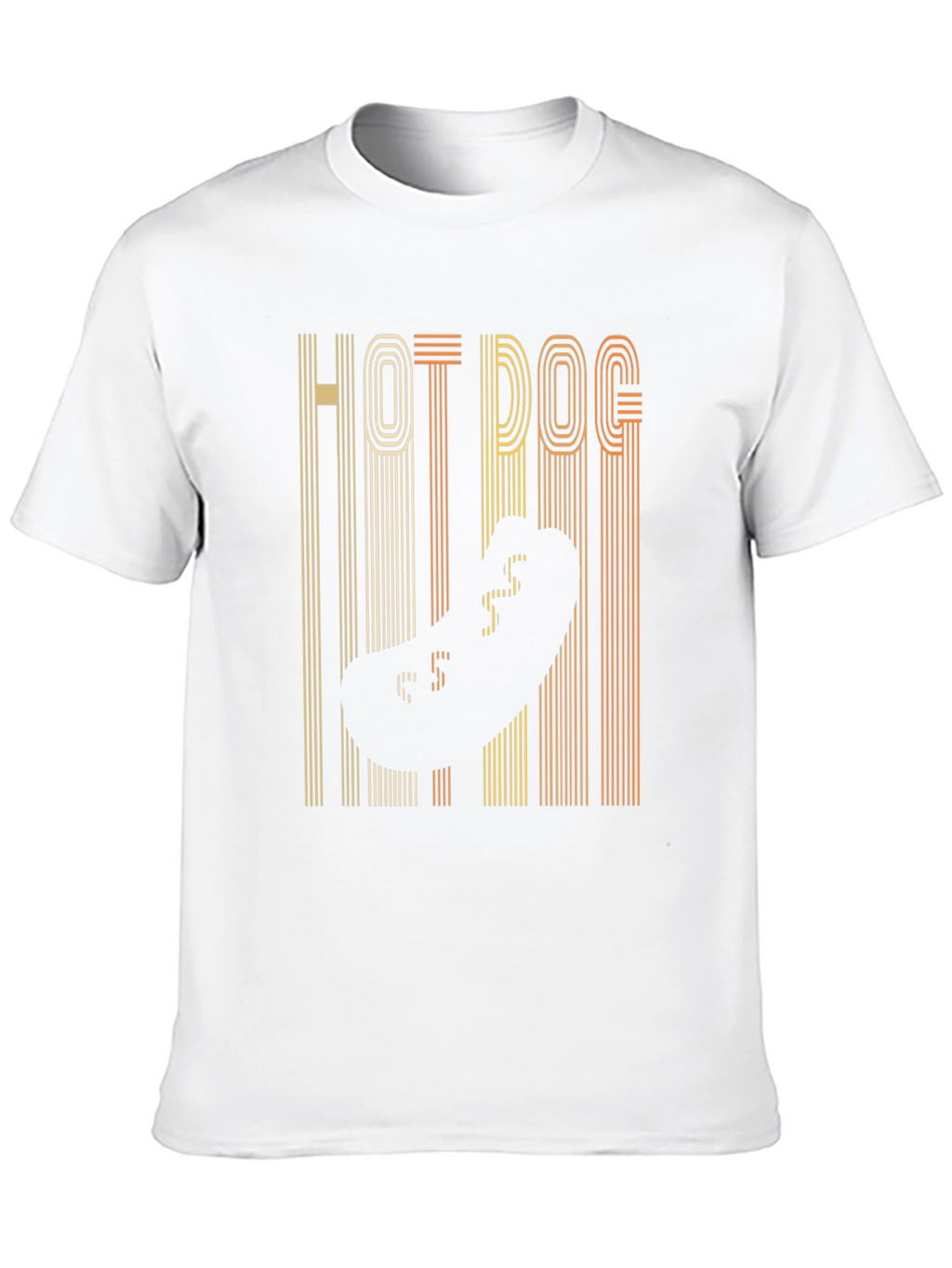 Retro Hot Dog Graphic Tee - Black T-Shirt