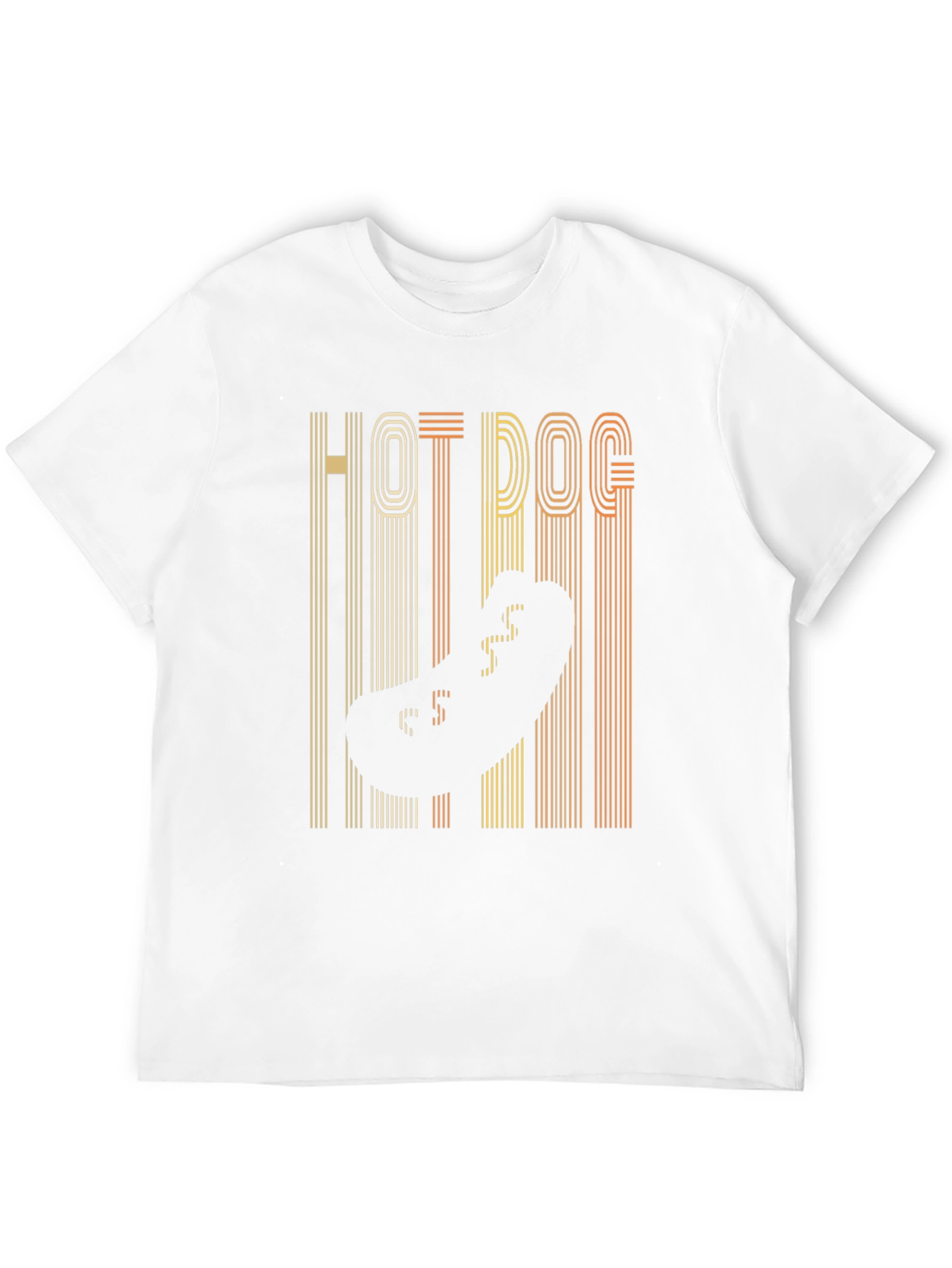Retro Hot Dog Graphic Tee - Black T-Shirt