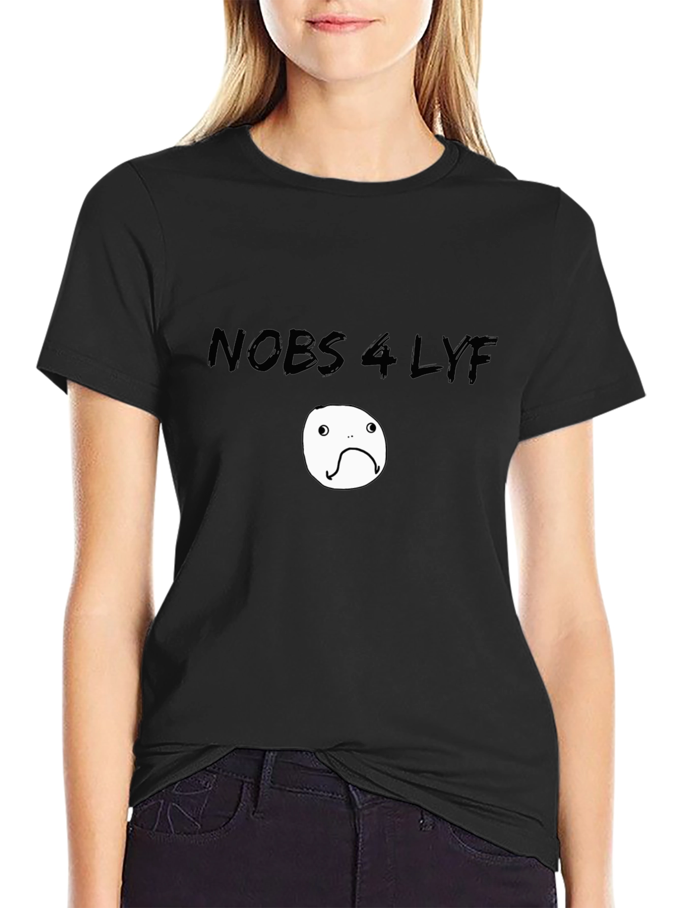 Nobs 4 Lyf Black Graphic Tee