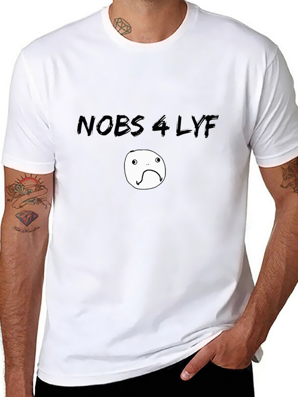 Nobs 4 Lyf Black Graphic Tee