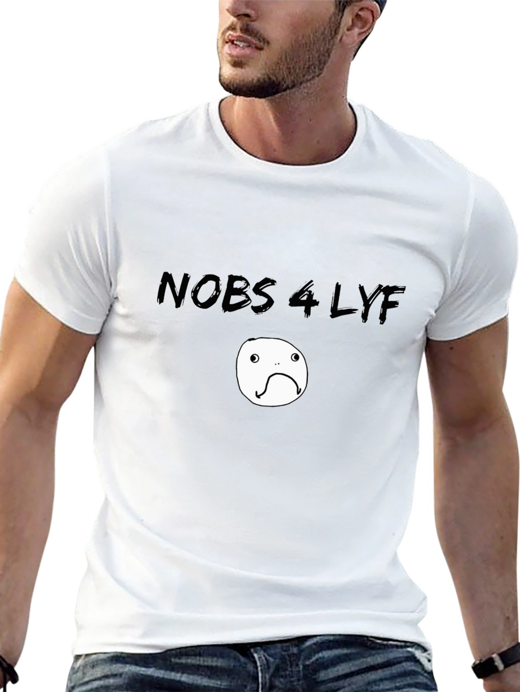 Nobs 4 Lyf Black Graphic Tee
