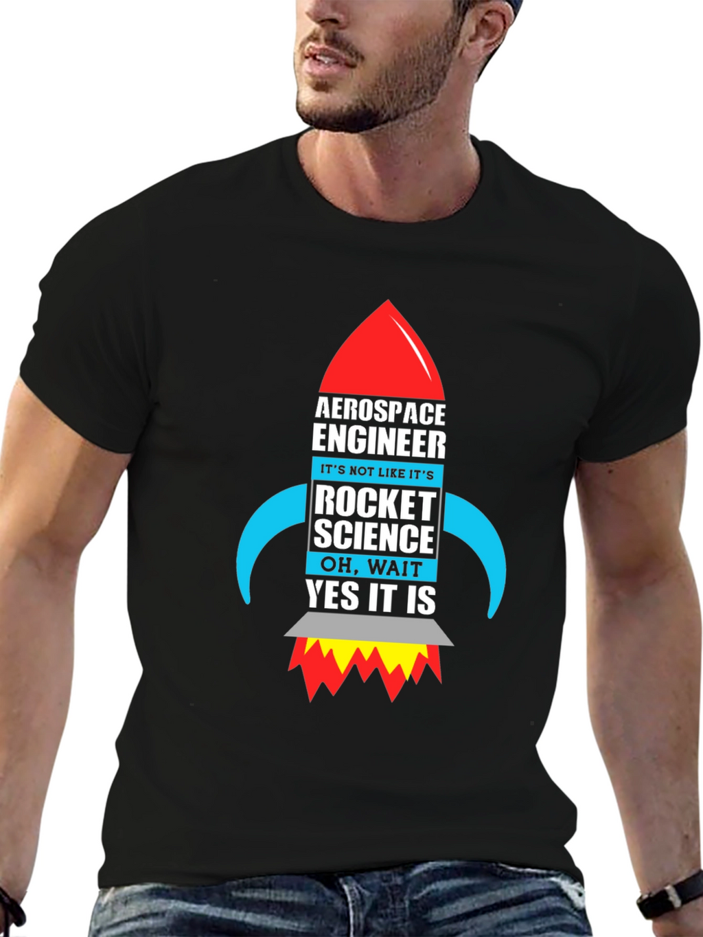 Aerospace Engineer Rocket Science Graphic T-Shirt