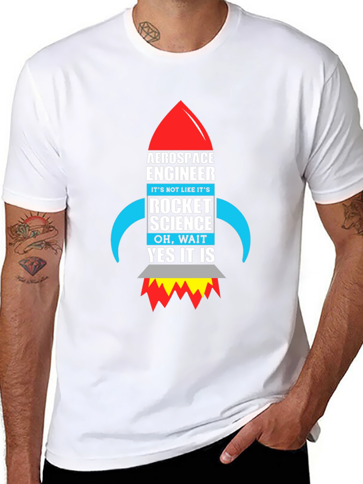 Aerospace Engineer Rocket Science Graphic T-Shirt