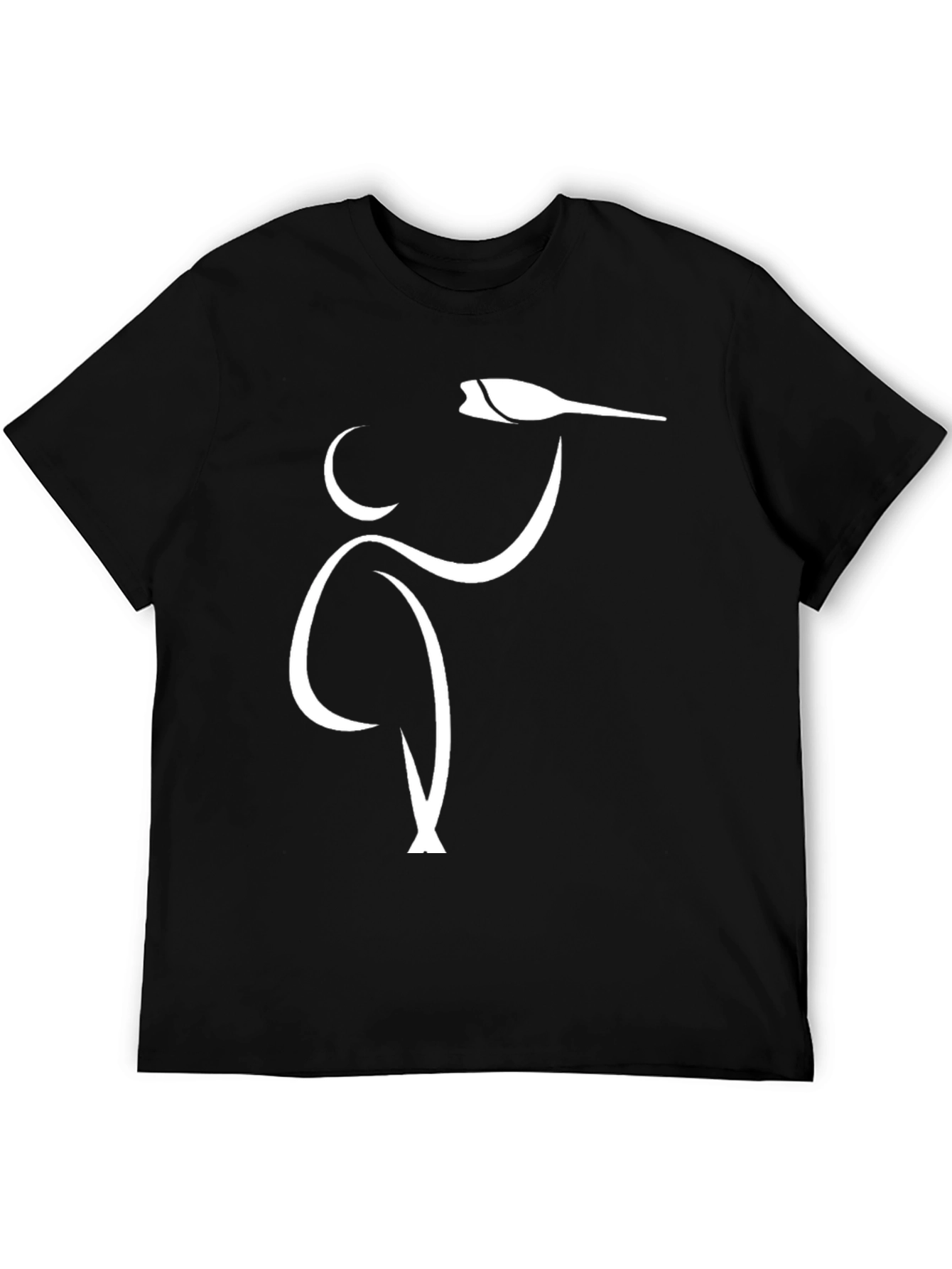 Stylized Sommelier Graphic T-Shirt - Modern Wine Lover Tee