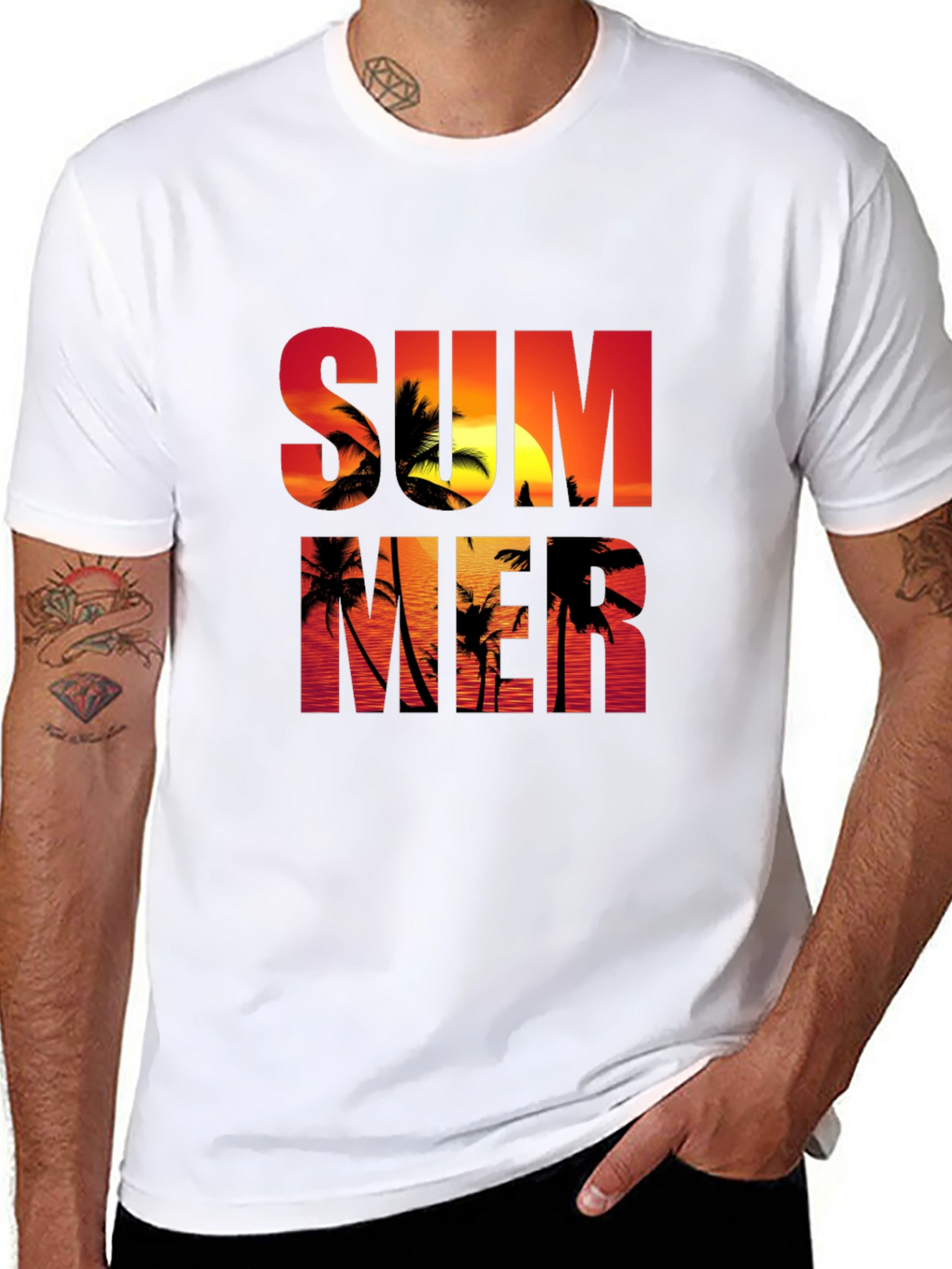 Summer Sunset Graphic T-Shirt