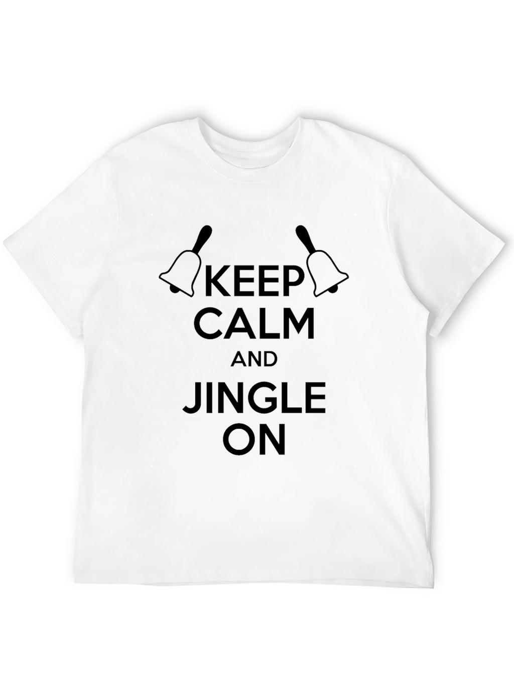 Keep Calm & Jingle On Black T-Shirt