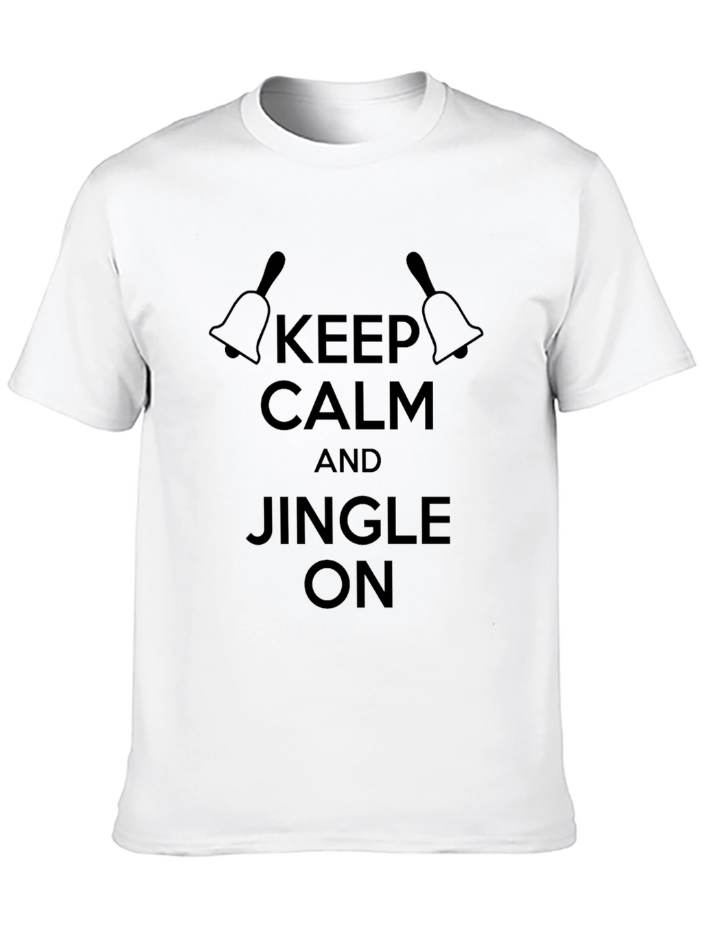 Keep Calm & Jingle On Black T-Shirt