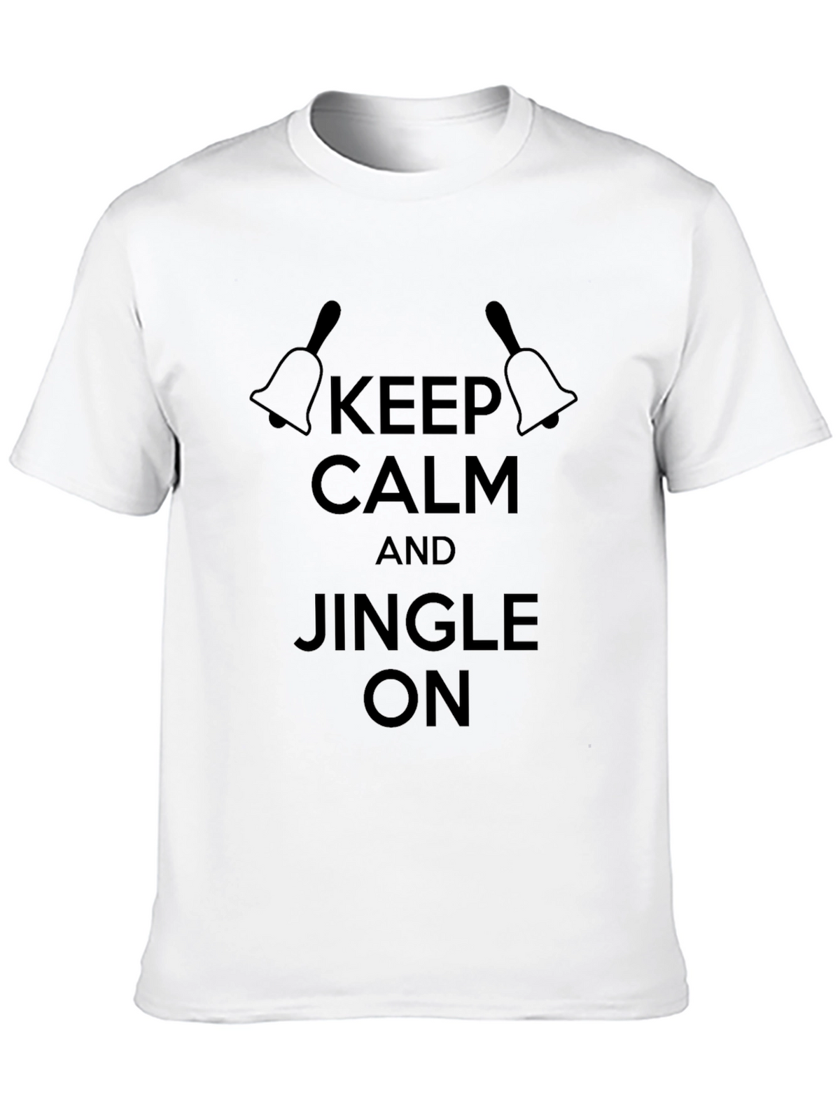 Keep Calm & Jingle On Black T-Shirt
