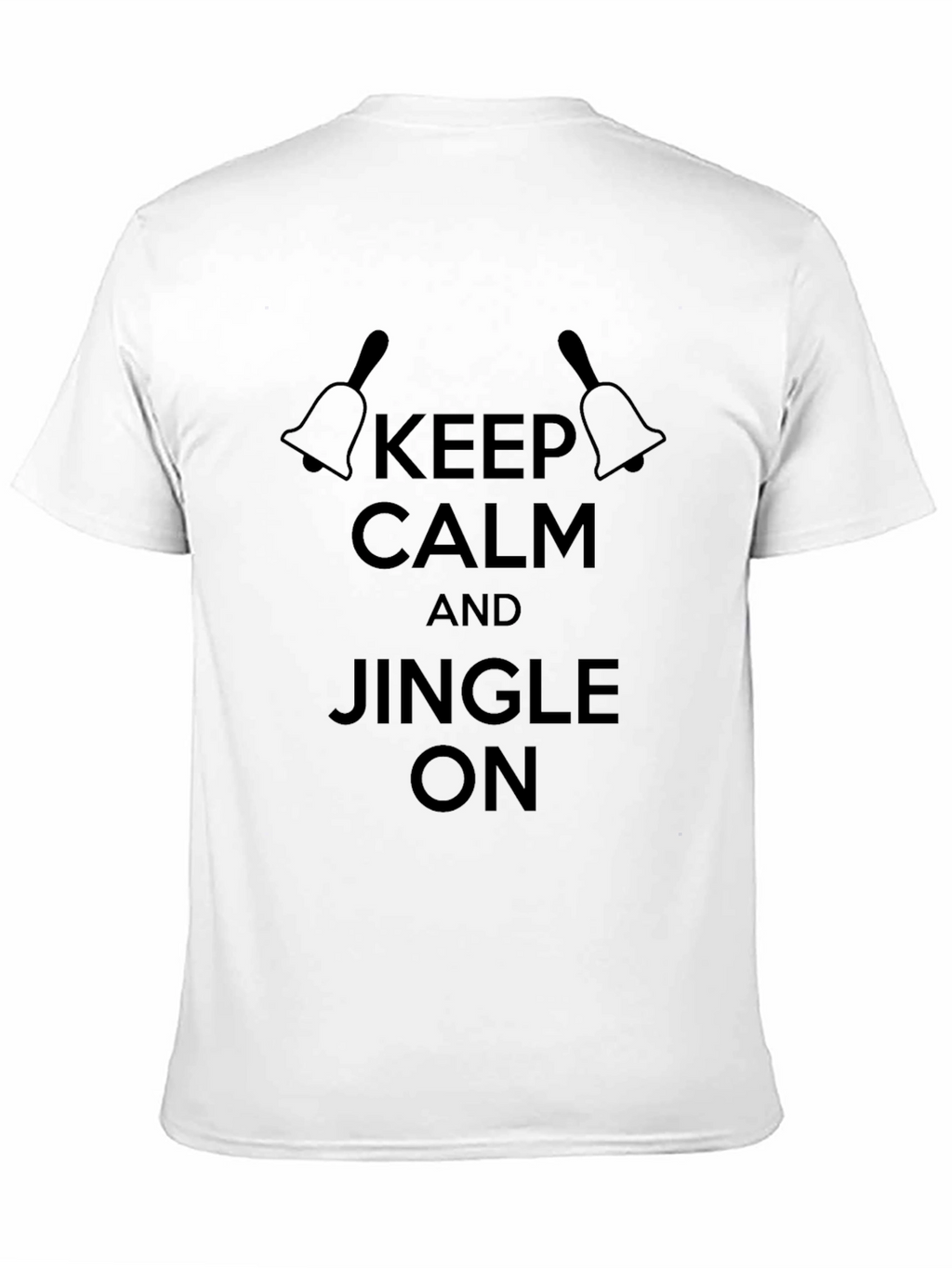 Keep Calm & Jingle On Black T-Shirt