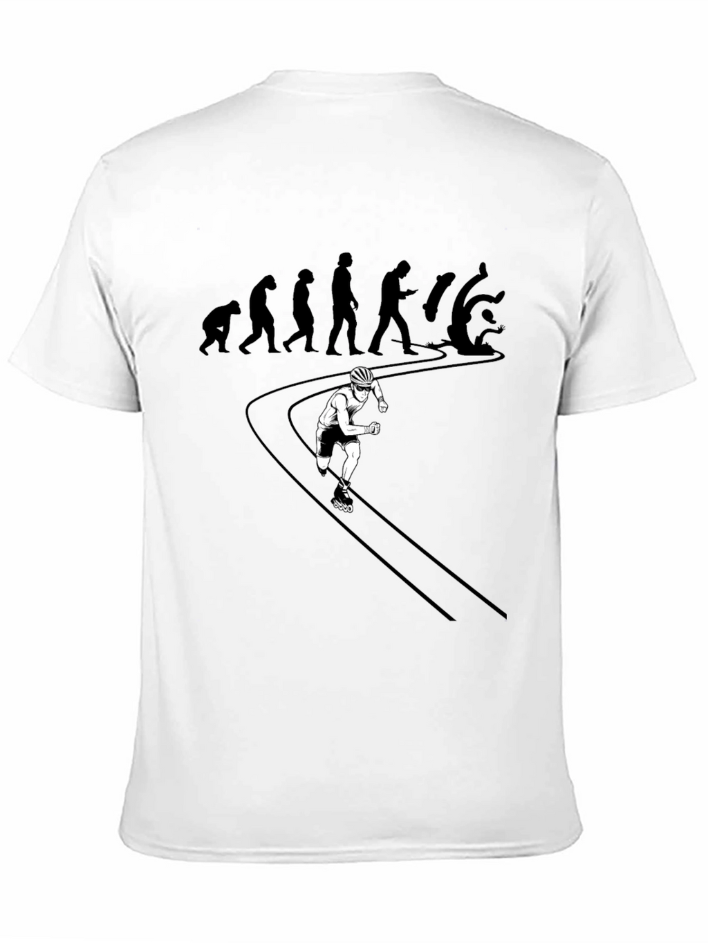 Evolution of Falling: Inline Skater Graphic Tee