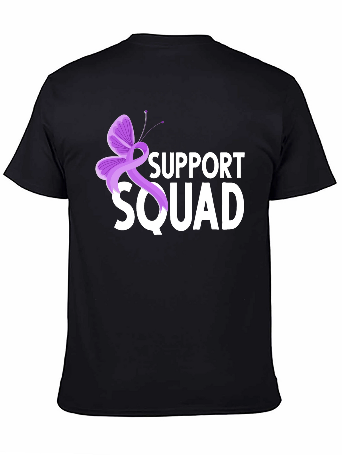 Support Squad T-Shirt - Purple Ribbon Butterfly
