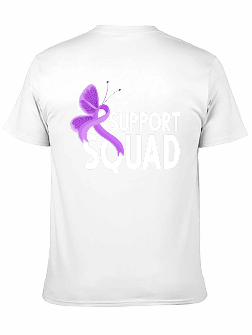Support Squad T-Shirt - Purple Ribbon Butterfly