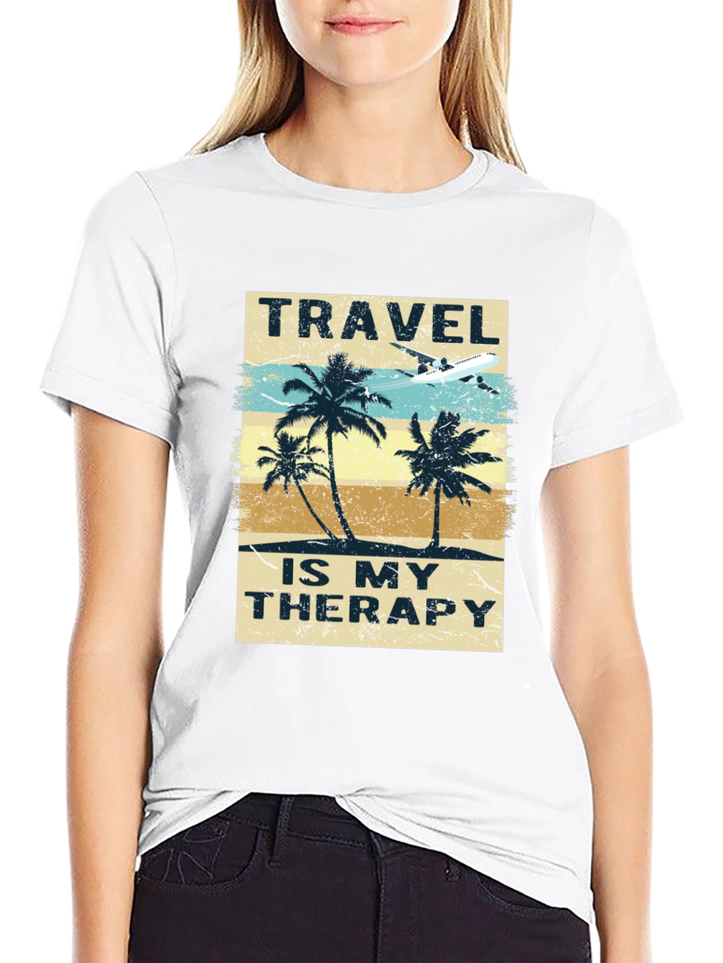 Travel is My Therapy Graphic T-Shirt