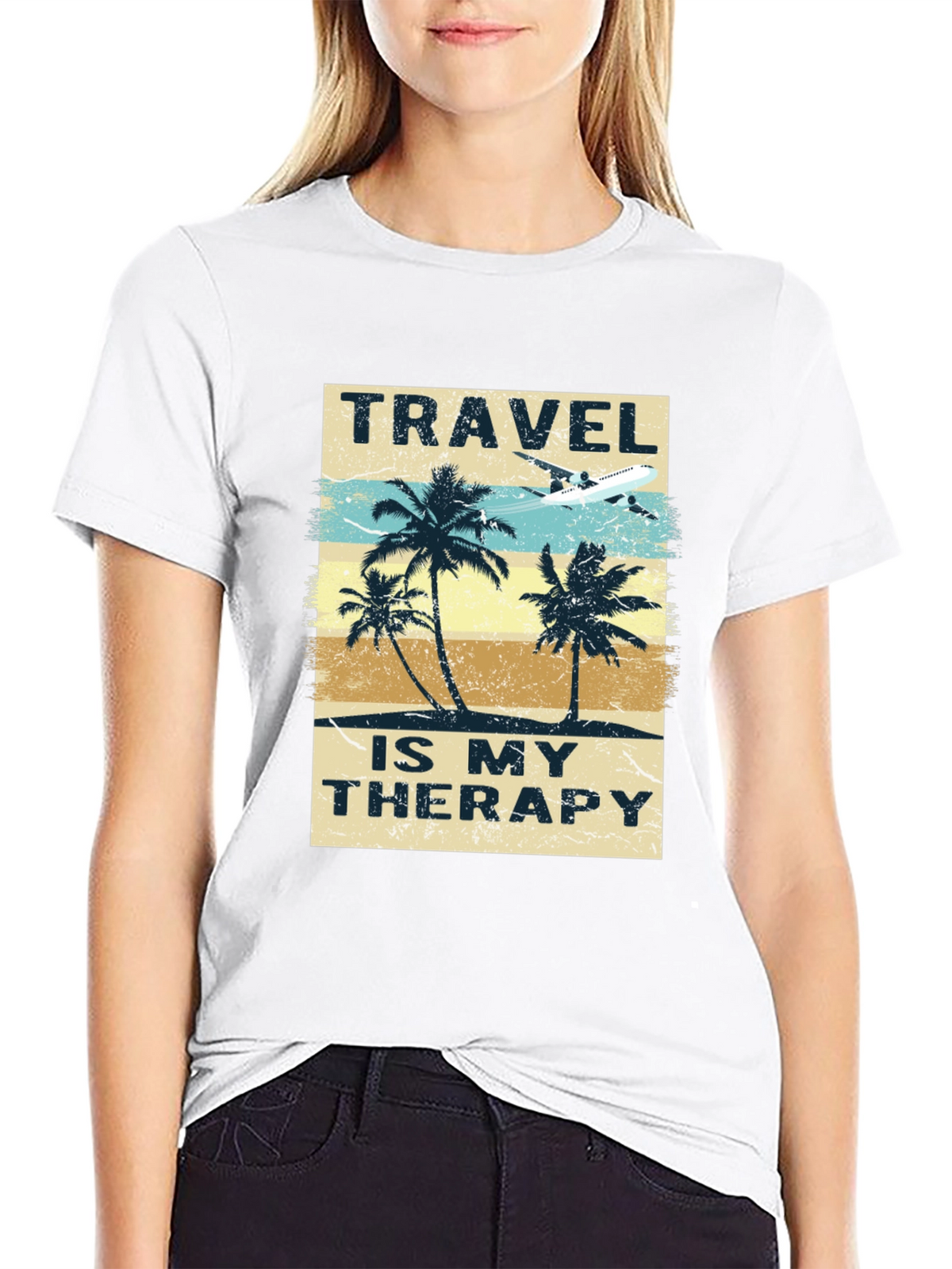 Travel is My Therapy Graphic T-Shirt