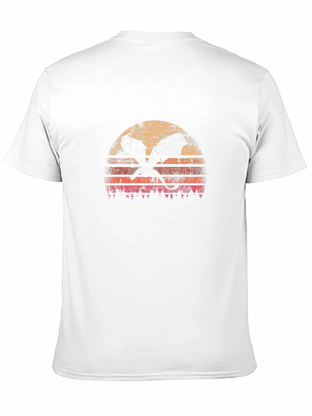Retro Dragon Sunset Graphic Tee