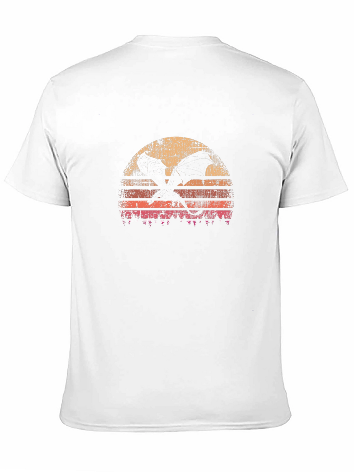 Retro Dragon Sunset Graphic Tee
