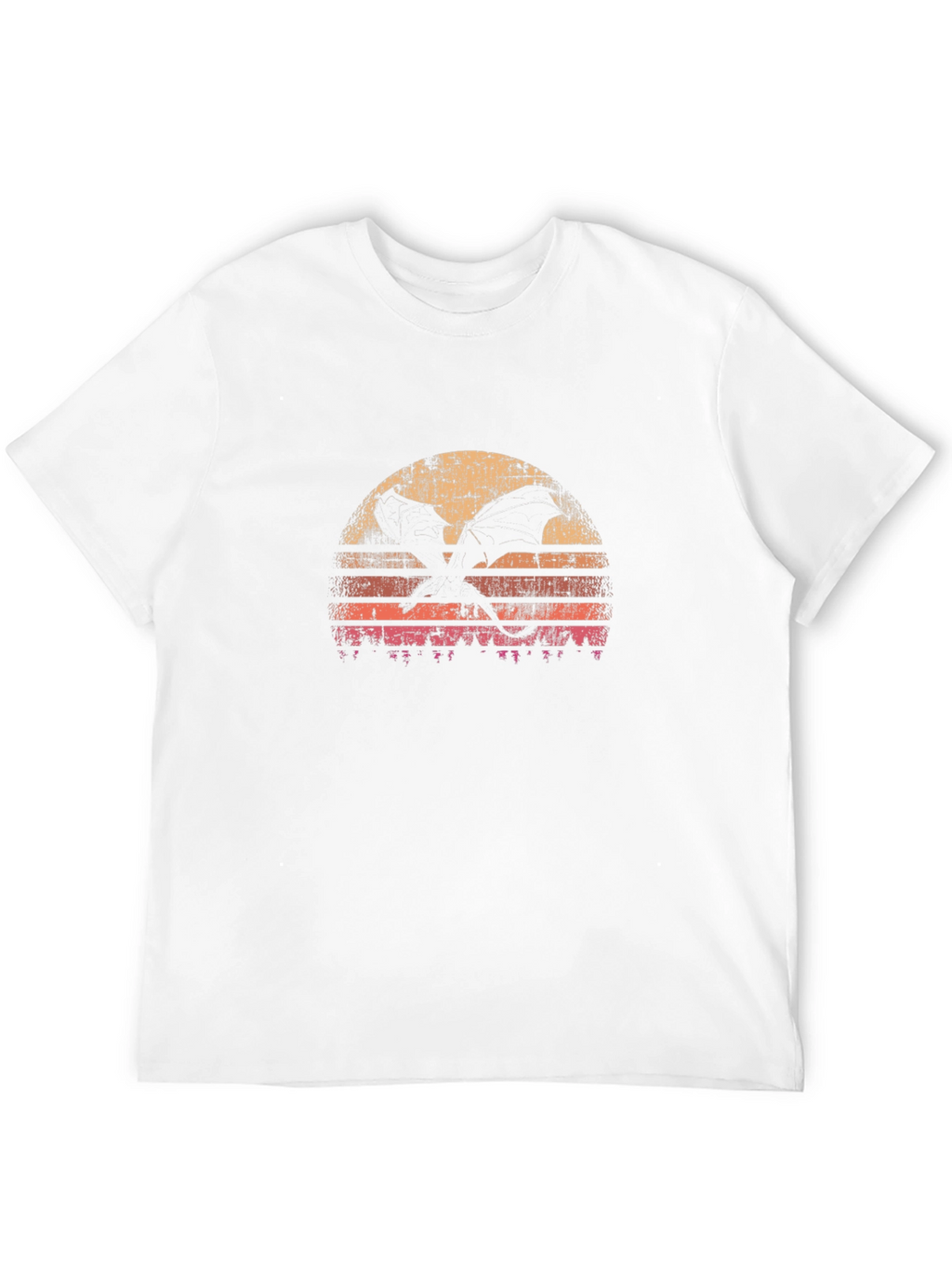 Retro Dragon Sunset Graphic Tee