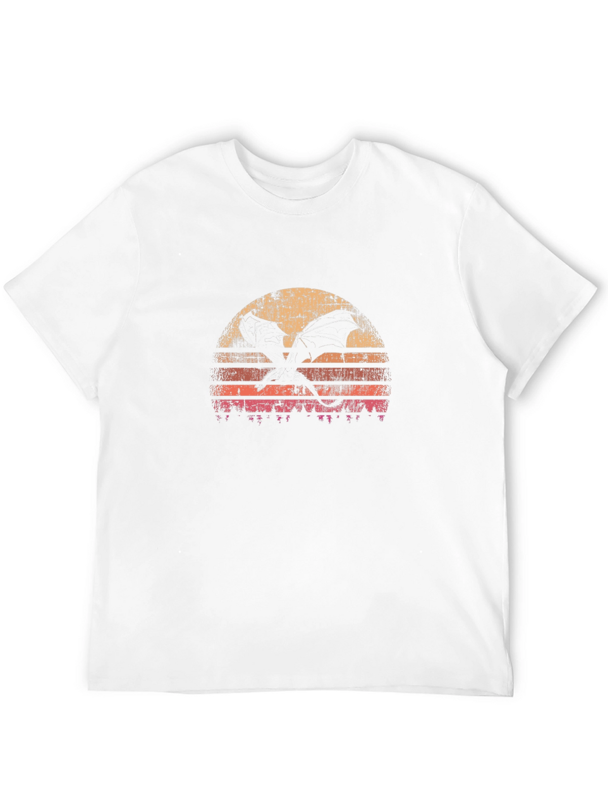 Retro Dragon Sunset Graphic Tee