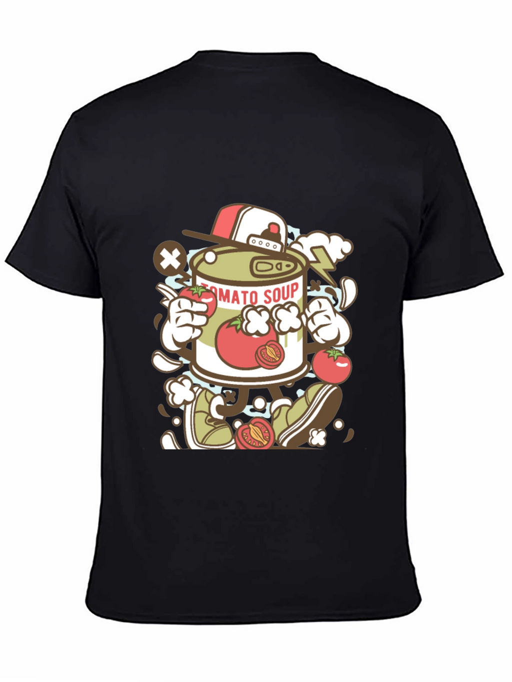 Tomato Soup Can Cartoon Graphic Tee