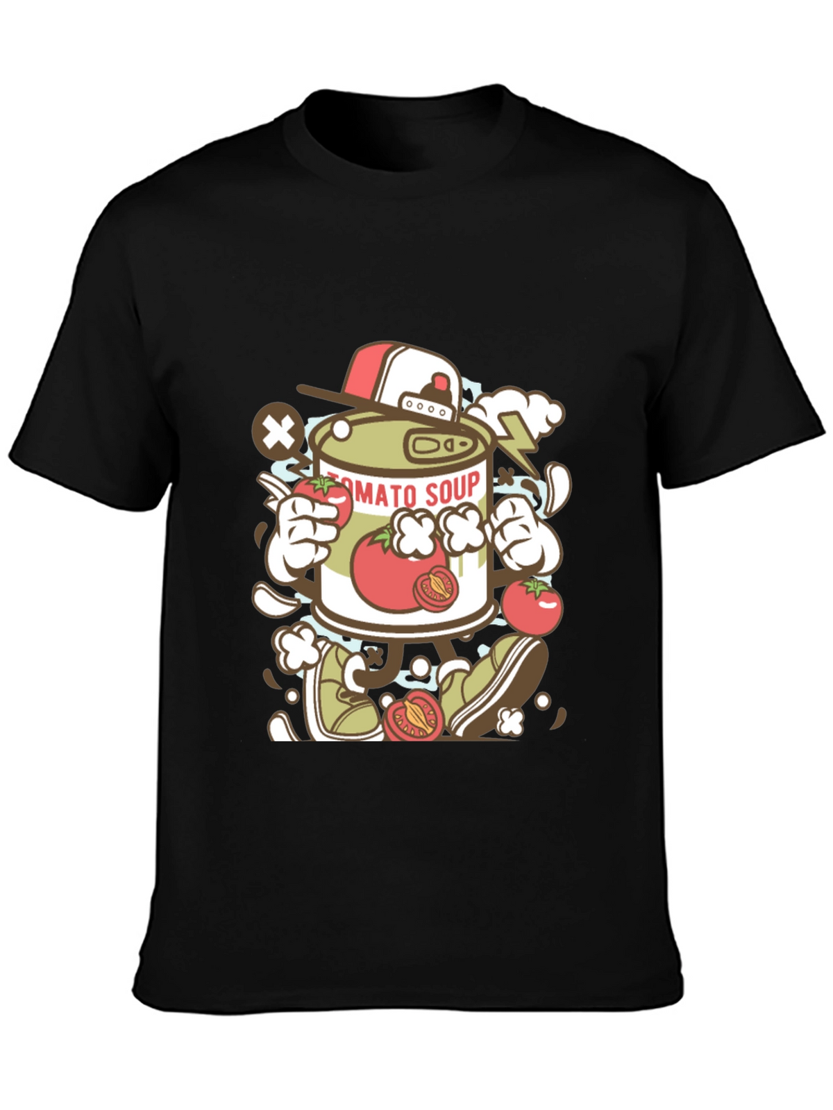 Tomato Soup Can Cartoon Graphic Tee
