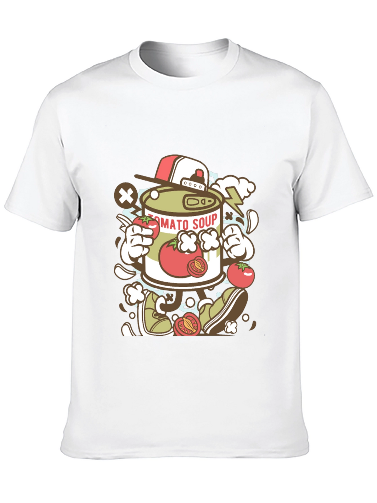 Tomato Soup Can Cartoon Graphic Tee