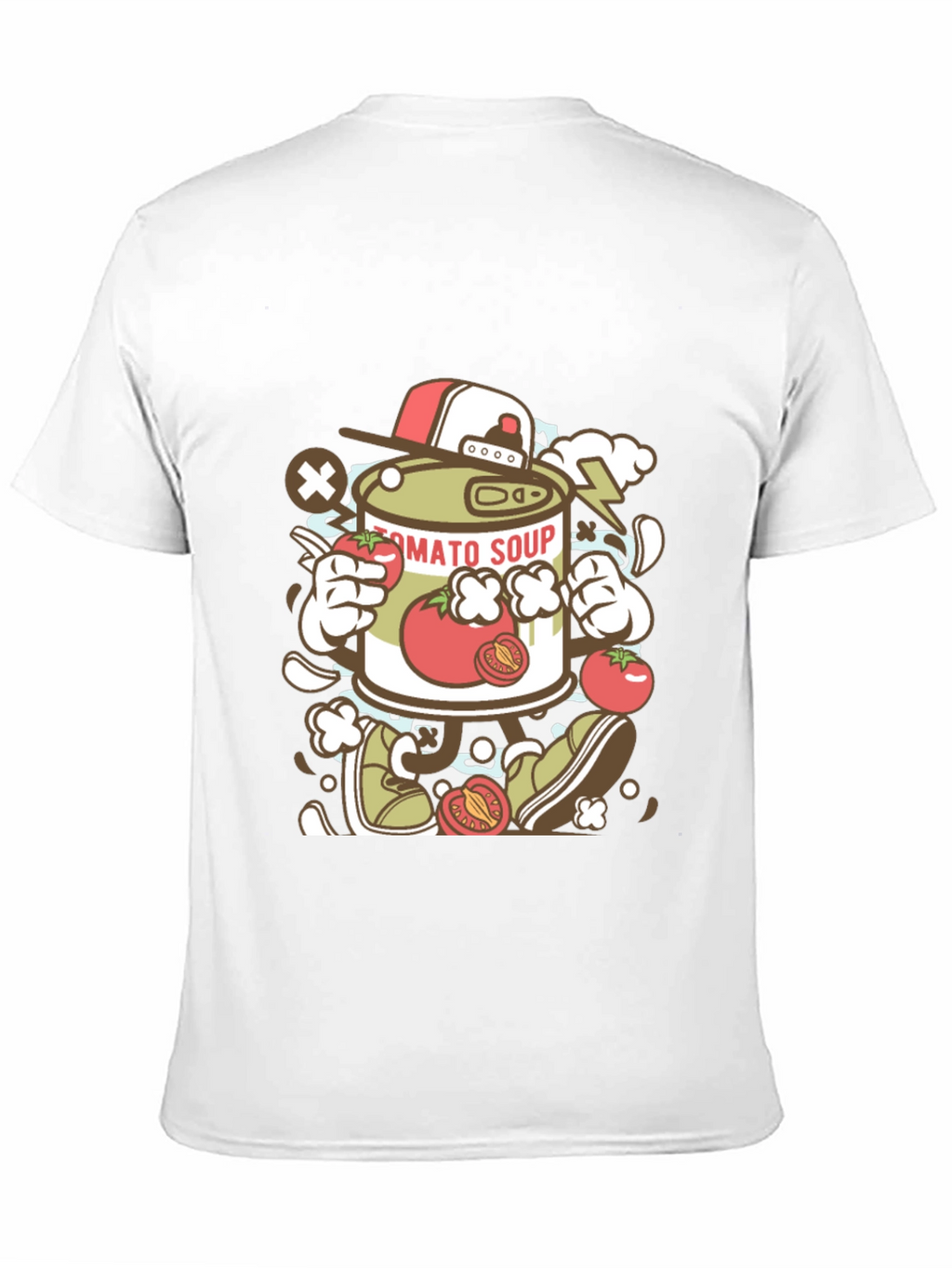 Tomato Soup Can Cartoon Graphic Tee