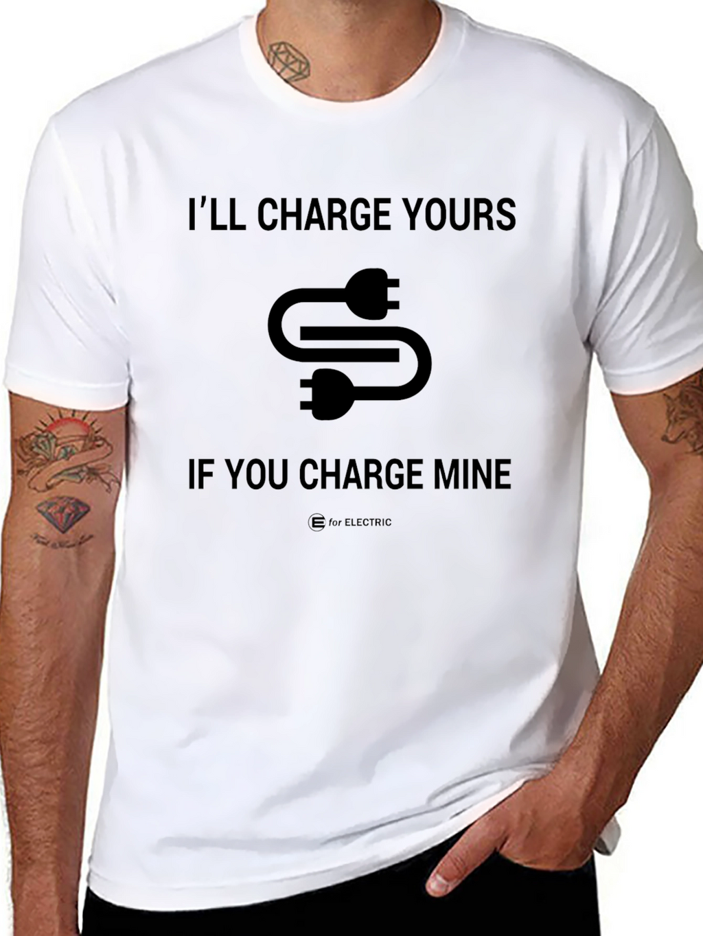 Electric Vehicle Charger Humor T-Shirt