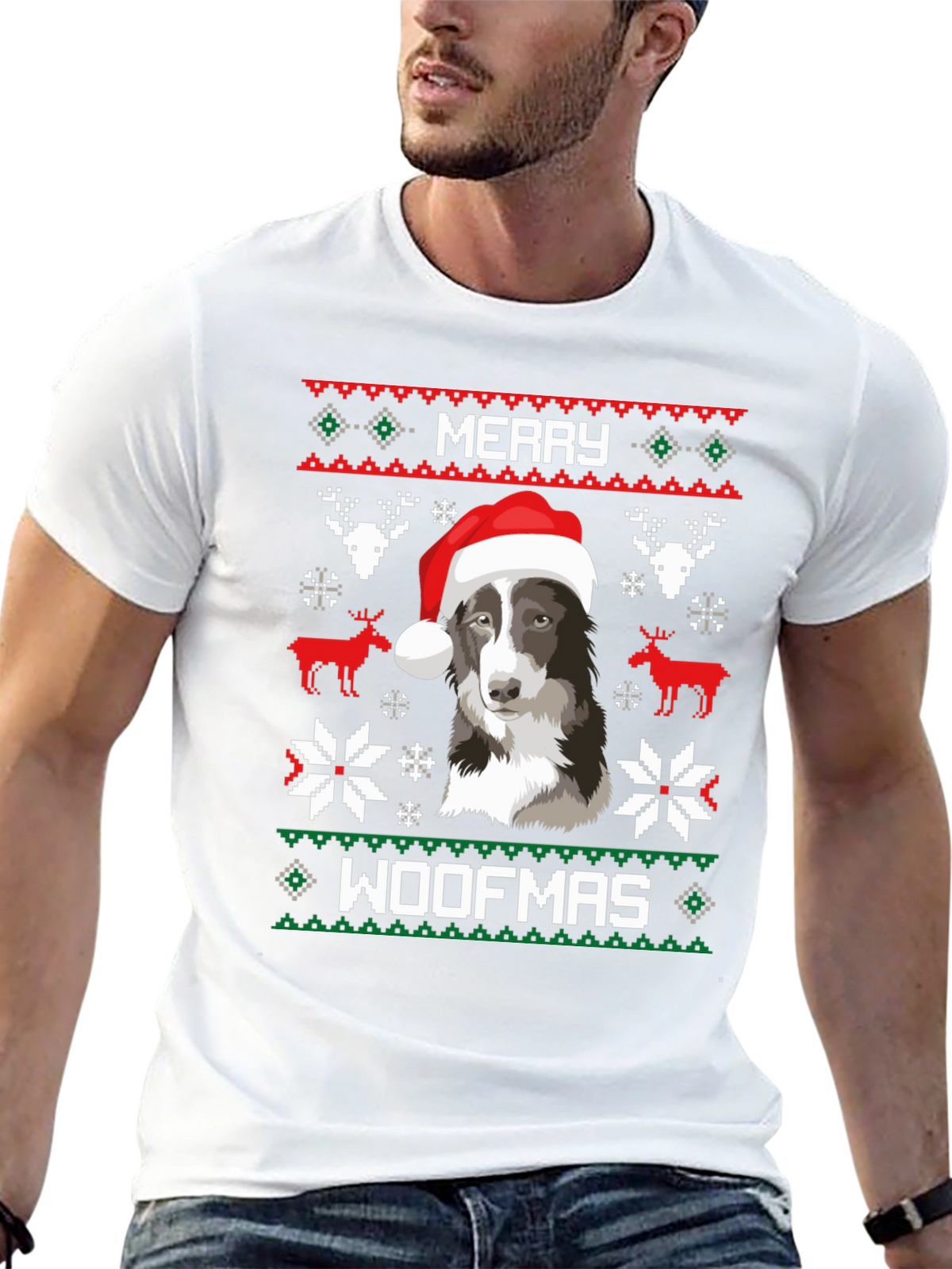 Merry Woofmas Dog Christmas T-Shirt