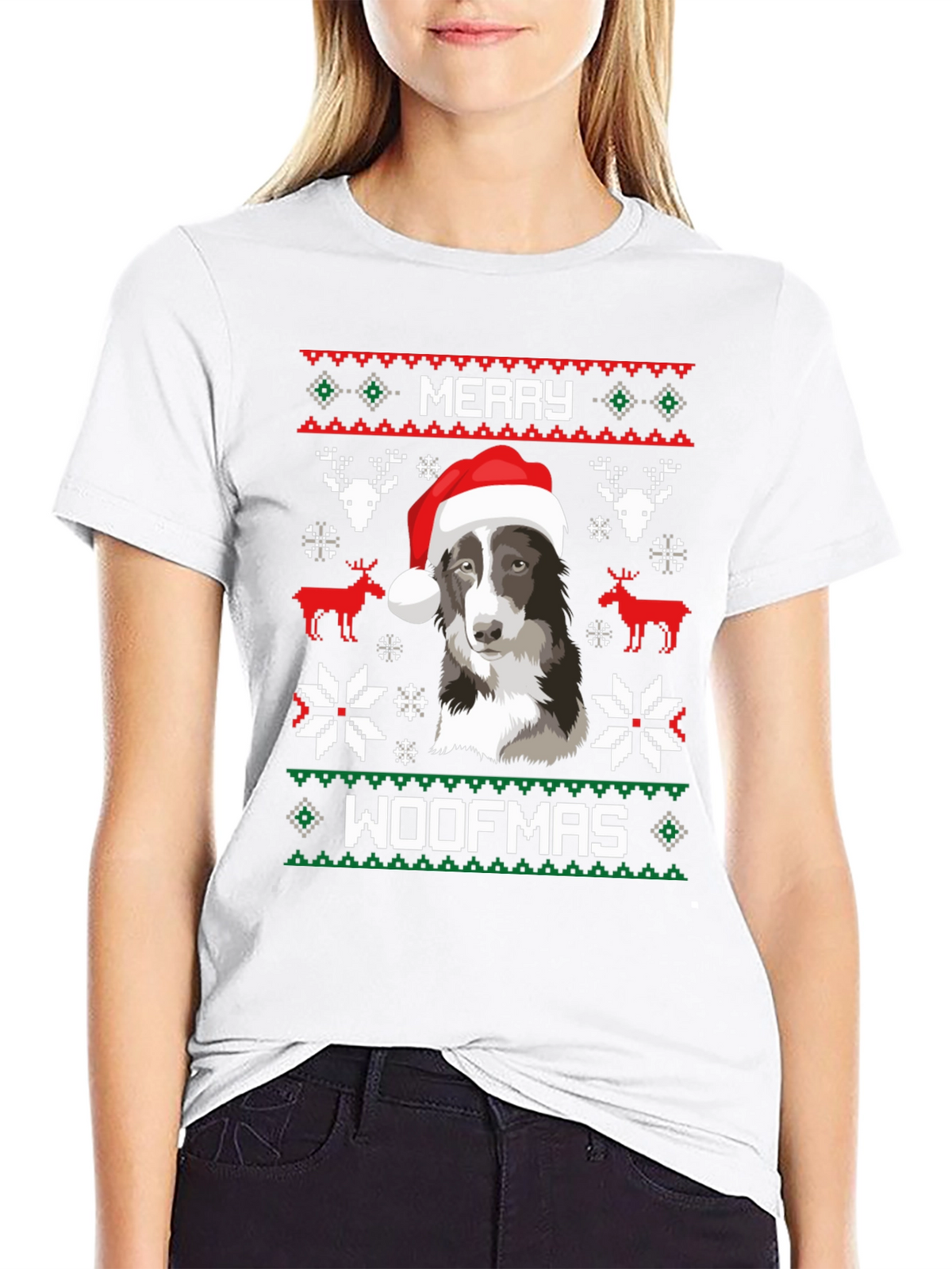 Merry Woofmas Dog Christmas T-Shirt