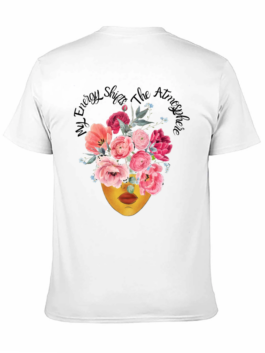 Floral Energy Shift T-Shirt - Black