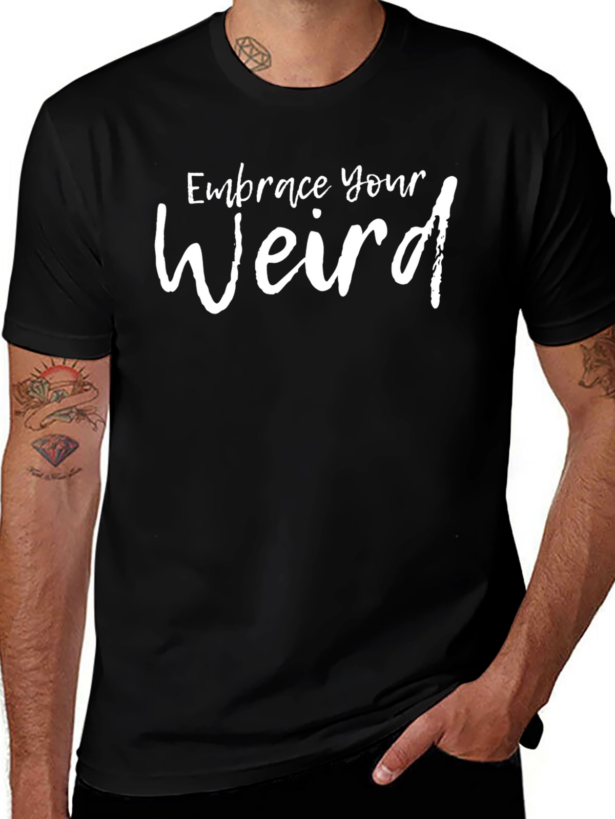 Embrace Your Weird Black Graphic Tee