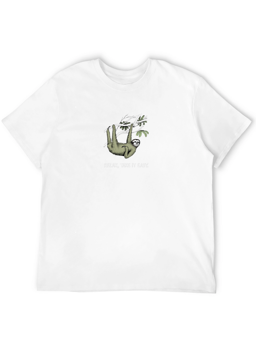 Relax Take it Easy Sloth Graphic T-Shirt