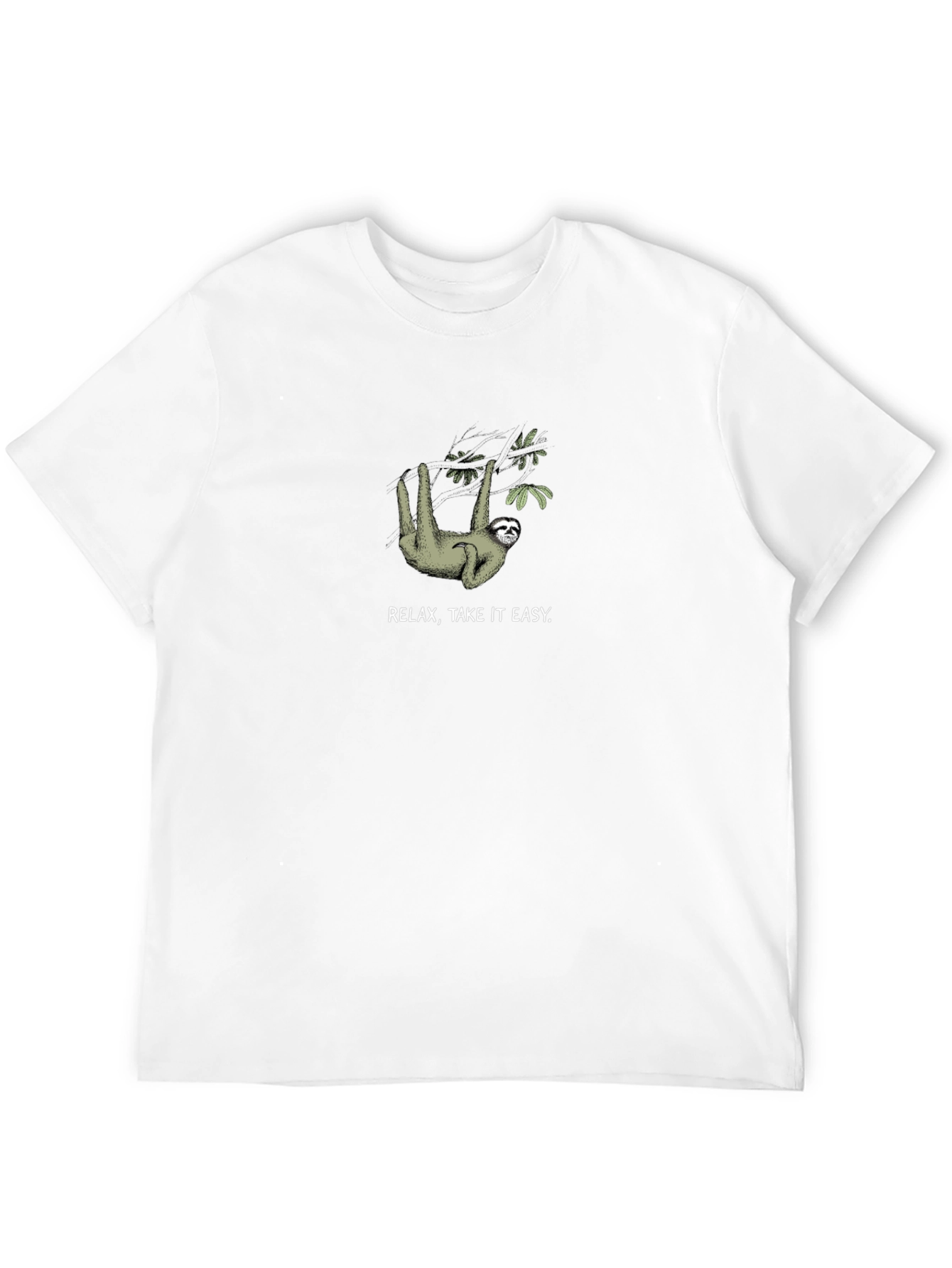 Relax Take it Easy Sloth Graphic T-Shirt