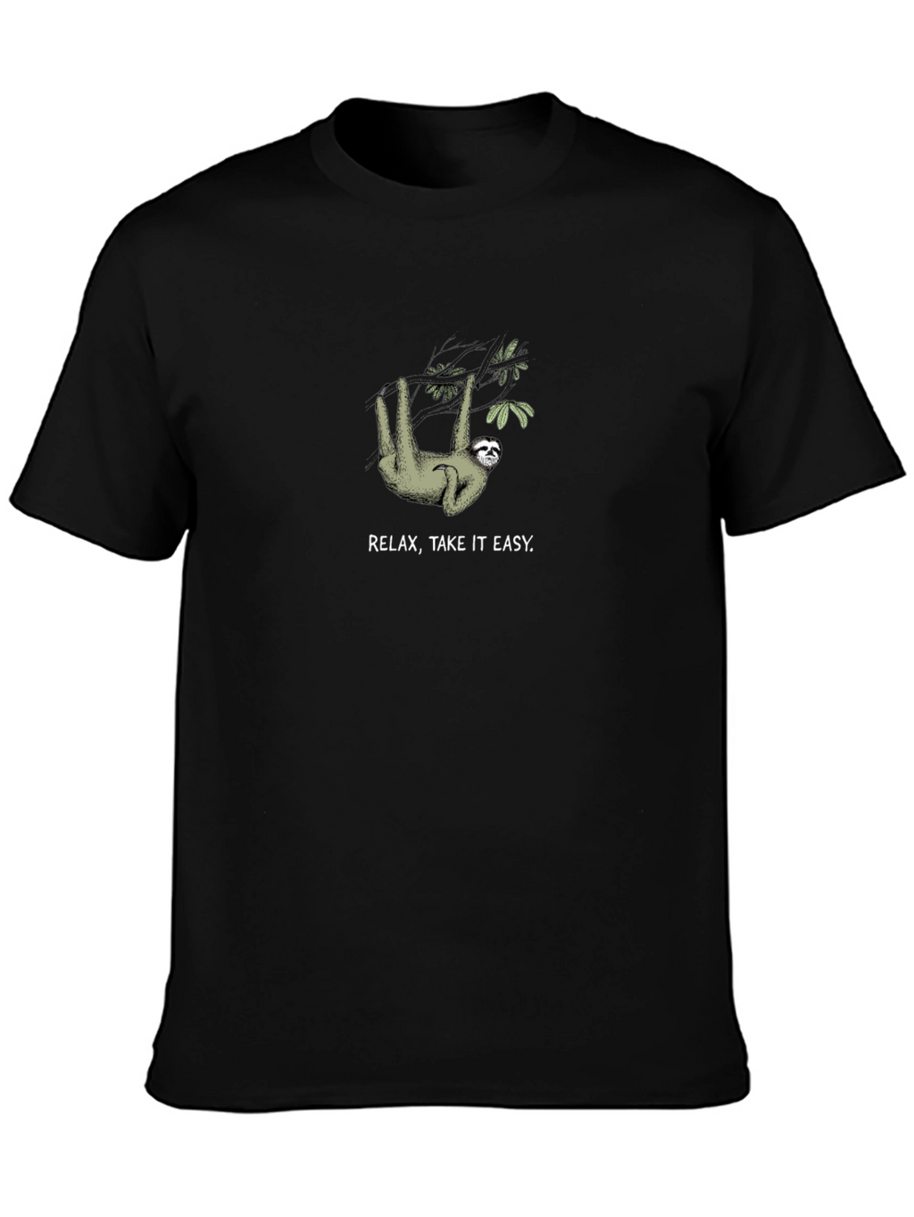 Relax Take it Easy Sloth Graphic T-Shirt