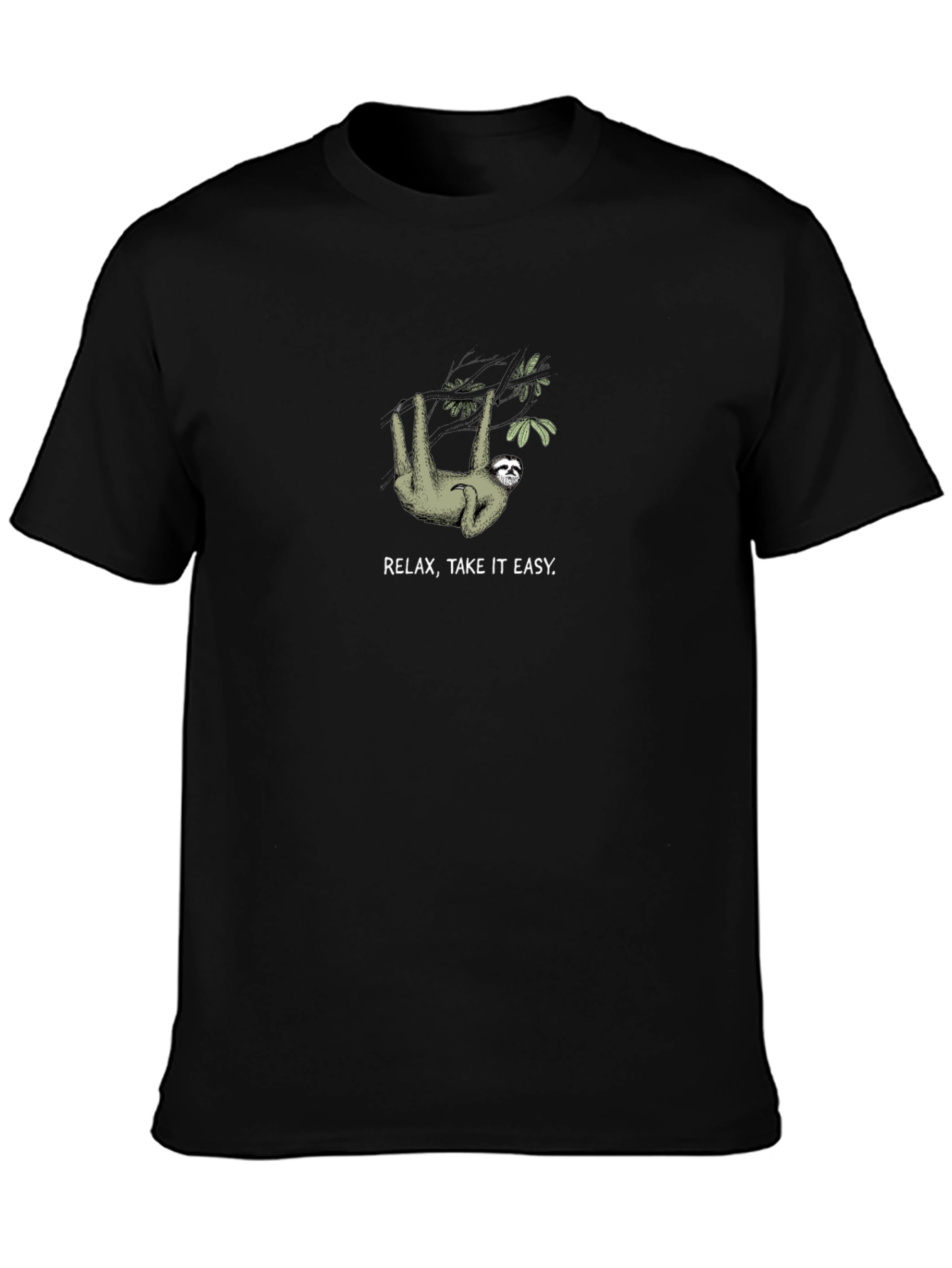 Relax Take it Easy Sloth Graphic T-Shirt