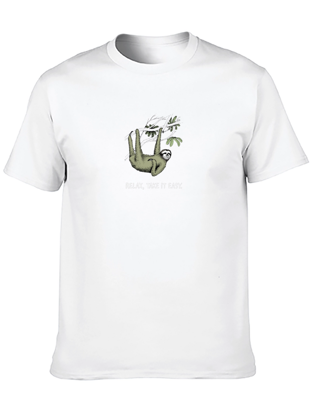 Relax Take it Easy Sloth Graphic T-Shirt