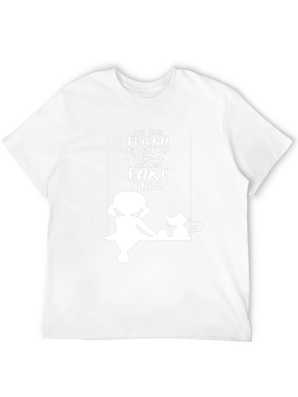 True Friend Graphic Tee - Unisex Black T-Shirt