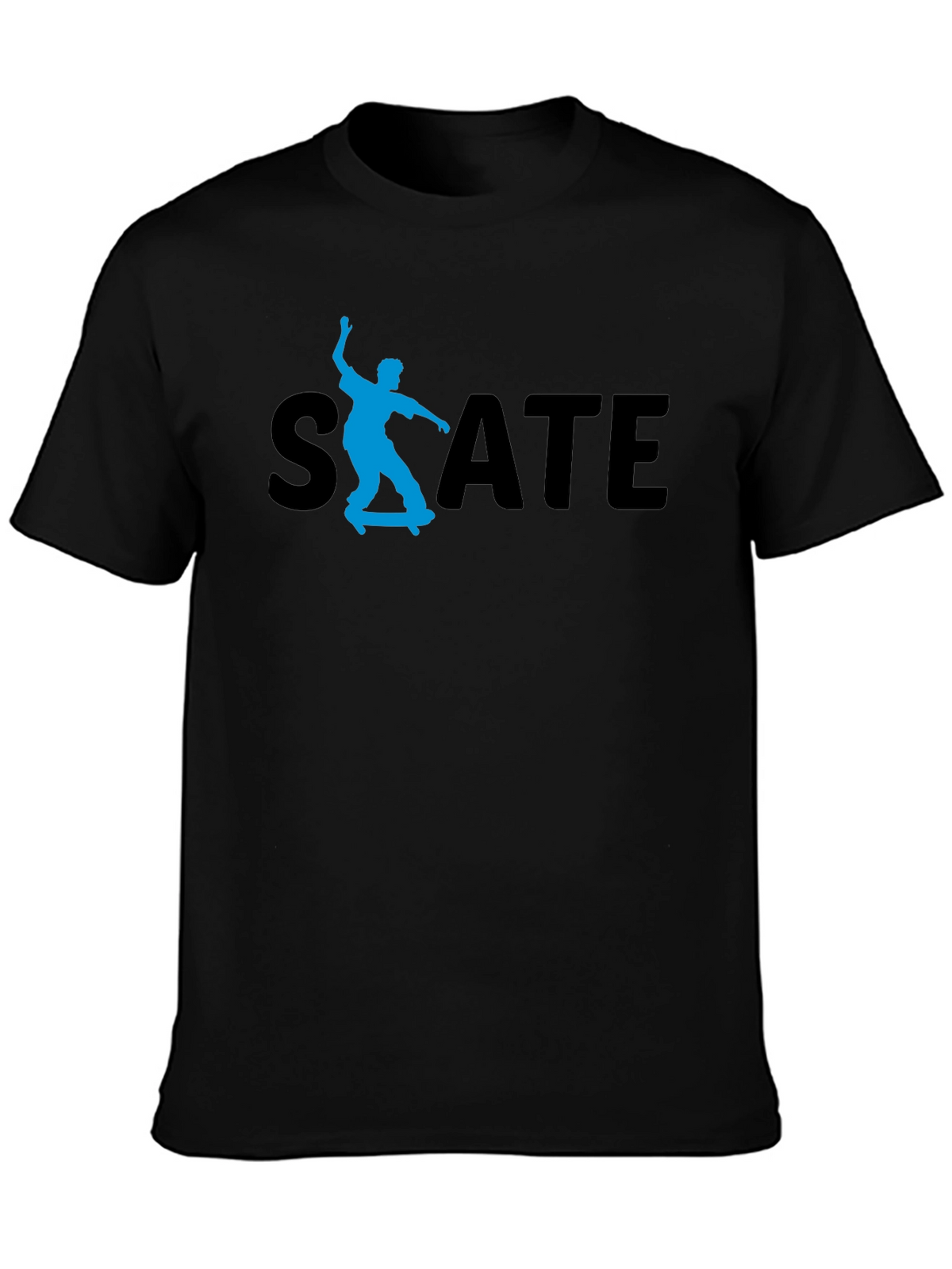 Skate T-Shirt - Black Cotton Tee