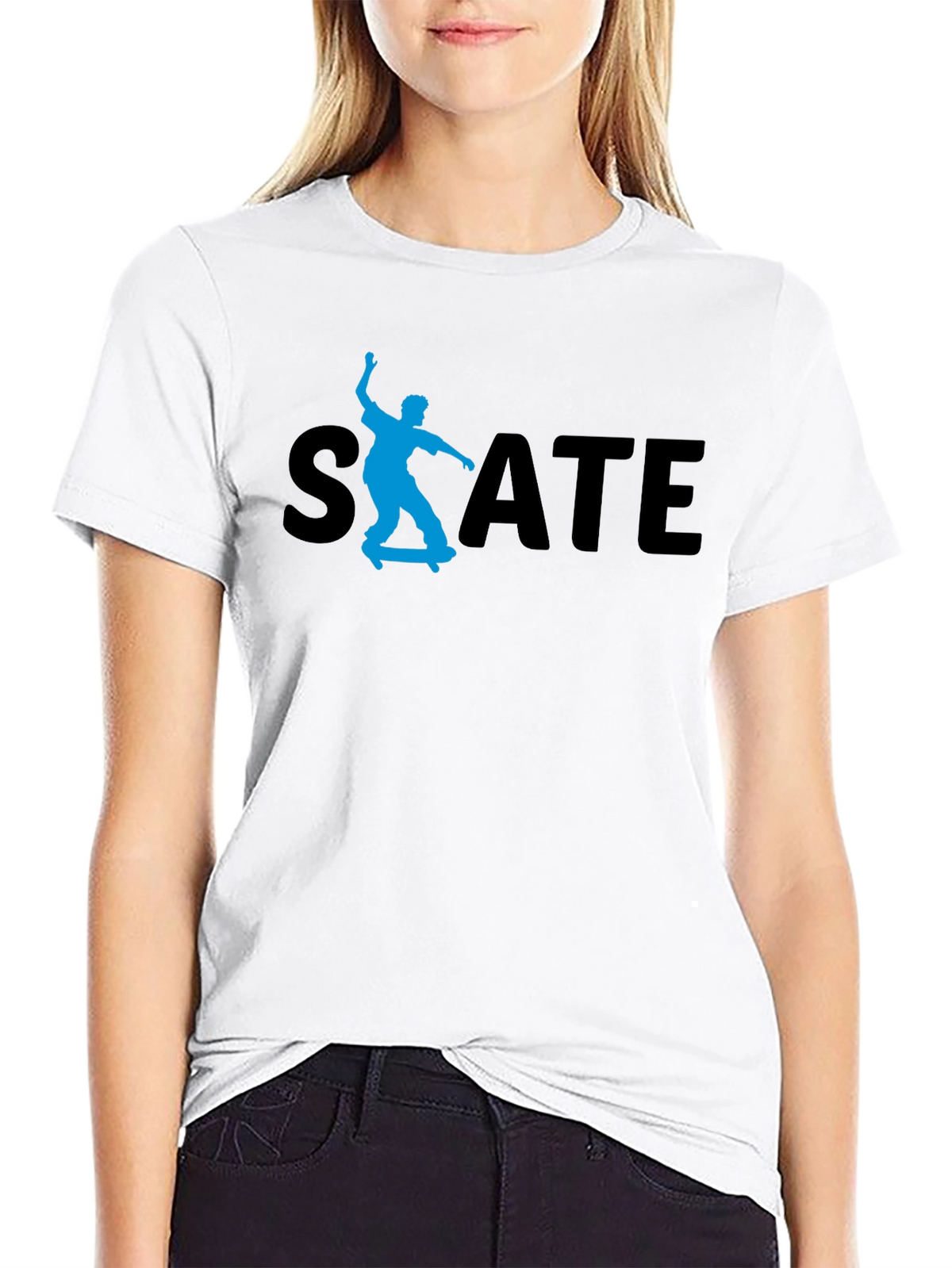 Skate T-Shirt - Black Cotton Tee