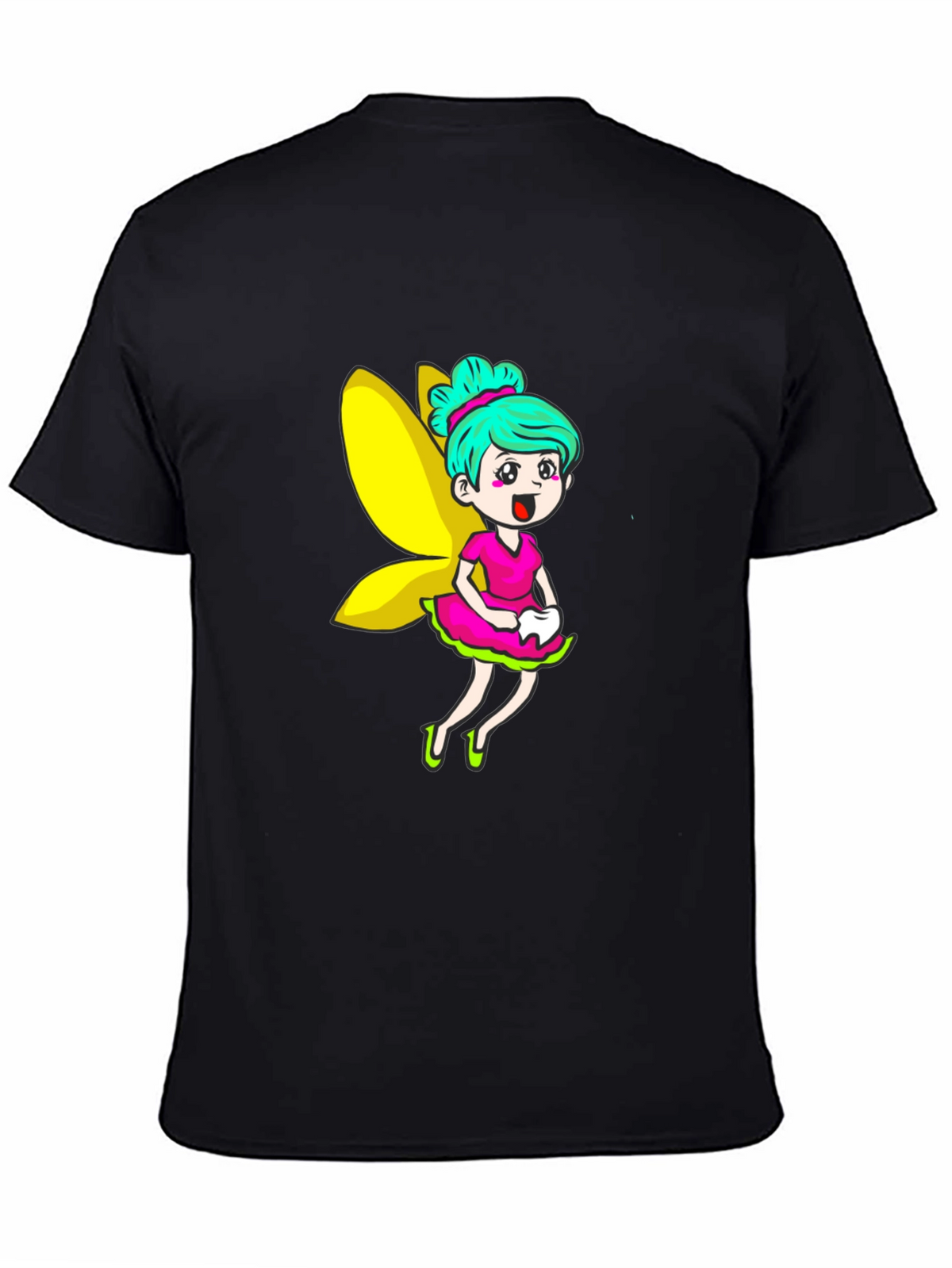 Tooth Fairy Graphic Tee - Fun Cartoon Design