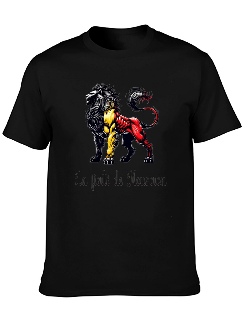 Belgian Lion Graphic T-Shirt - Mens Black Tee