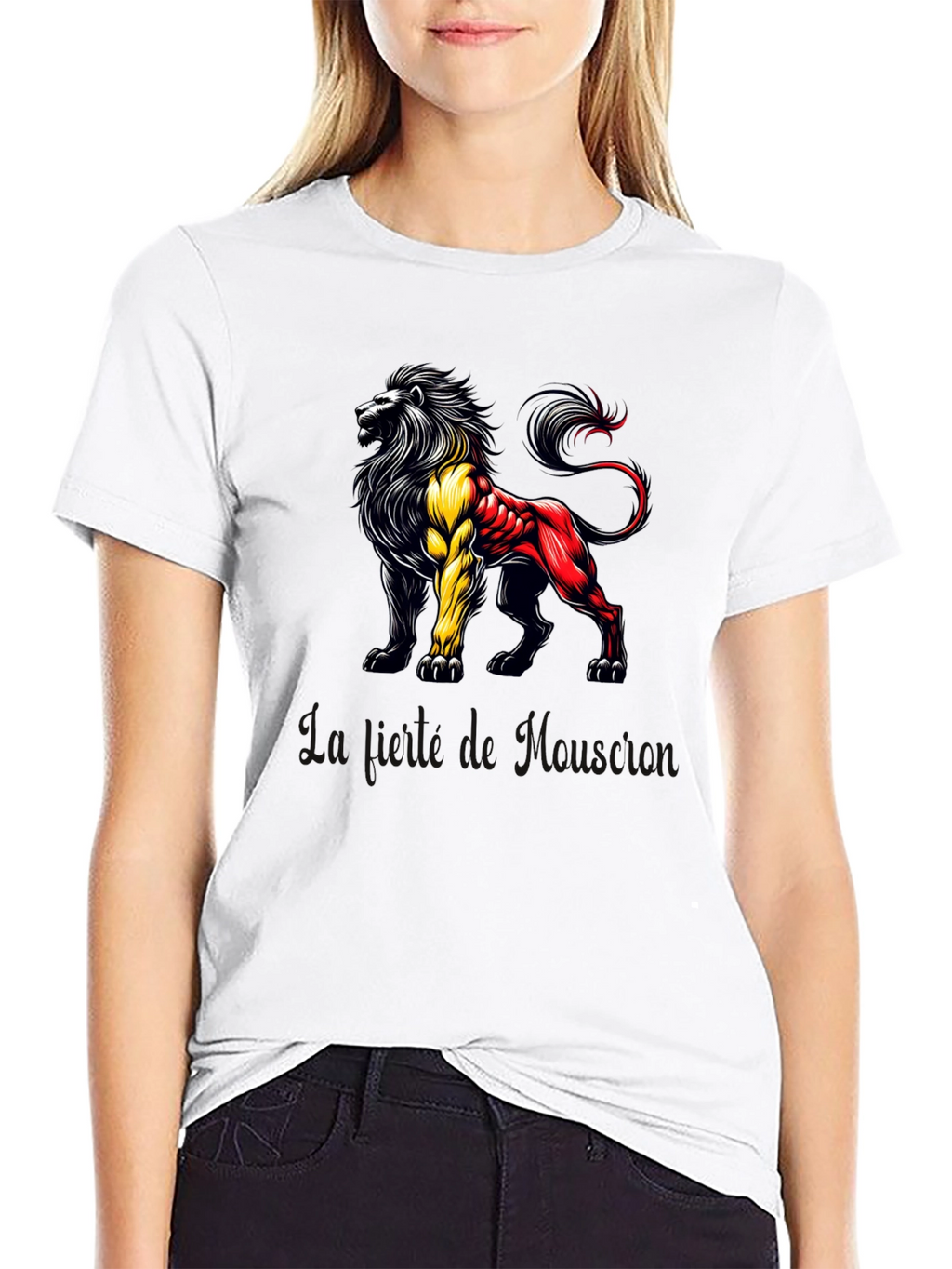 Belgian Lion Graphic T-Shirt - Mens Black Tee