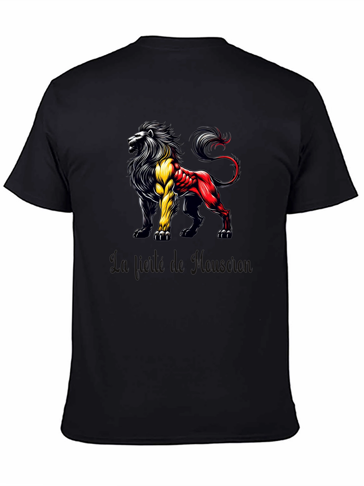 Belgian Lion Graphic T-Shirt - Mens Black Tee
