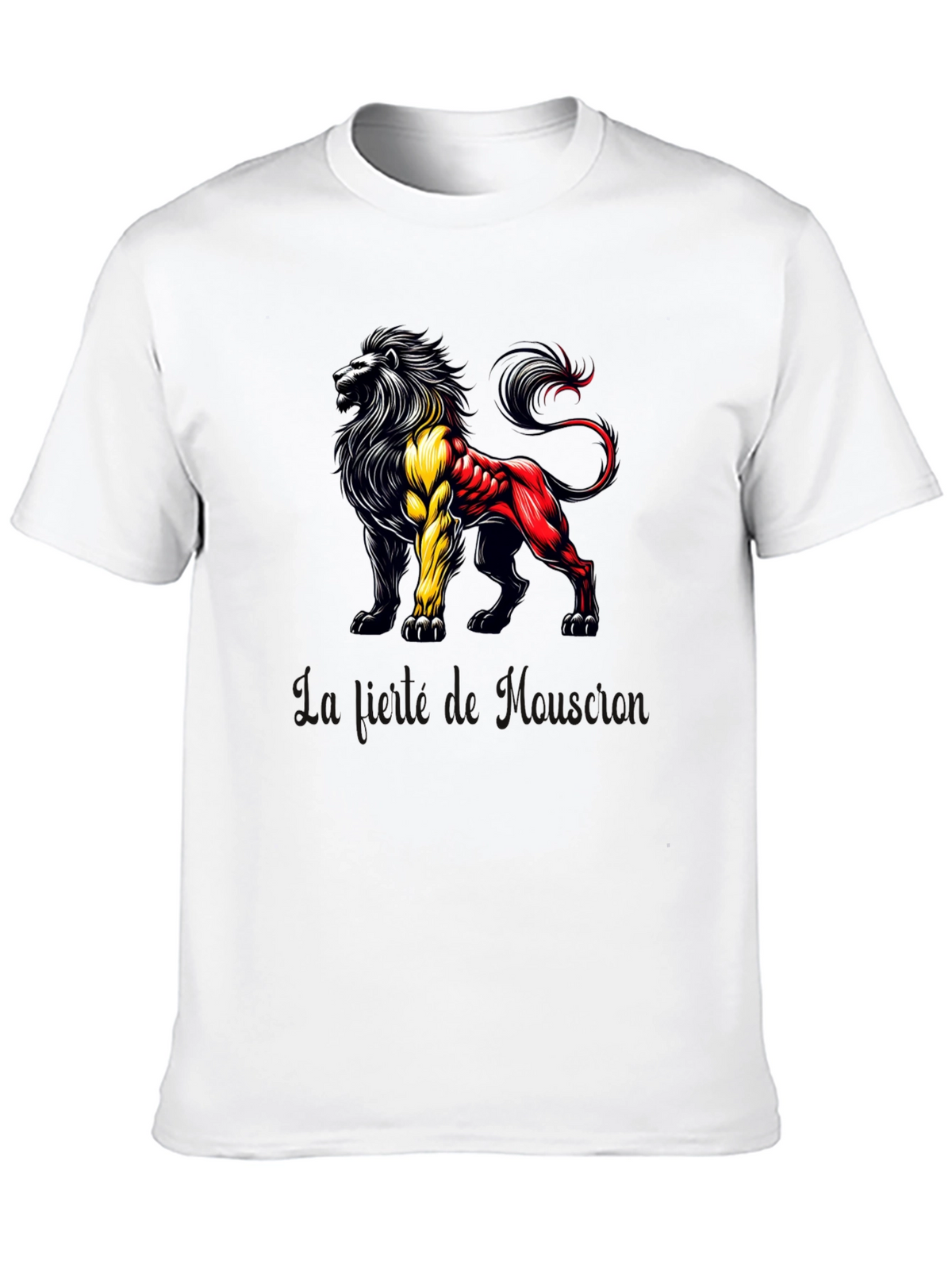 Belgian Lion Graphic T-Shirt - Mens Black Tee